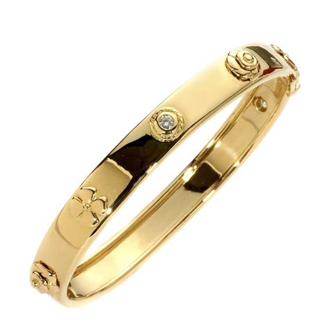 Chanel gold cuff bracelet